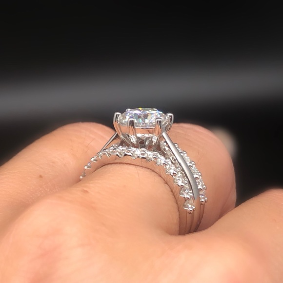 Moissanite rings set with certificate - Picture 4 of 15